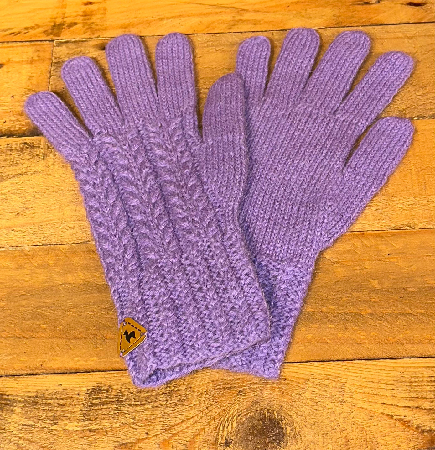 CA Herringbone Alpaca Gloves