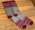 CA Fair Isle Alpaca Socks