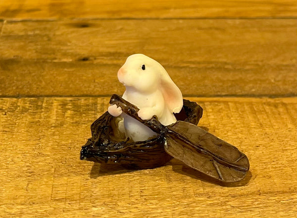 TLT Rabbit Rowing Boat Figurine