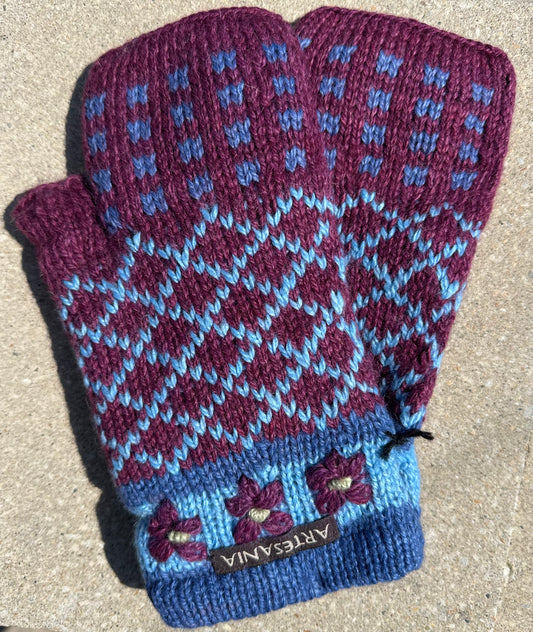 ART Alpaca Fingerless Gloves ST082G