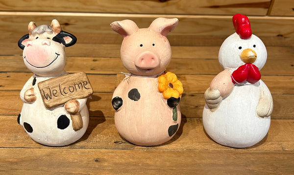 Ganz terracotta Bless this Farm Figures