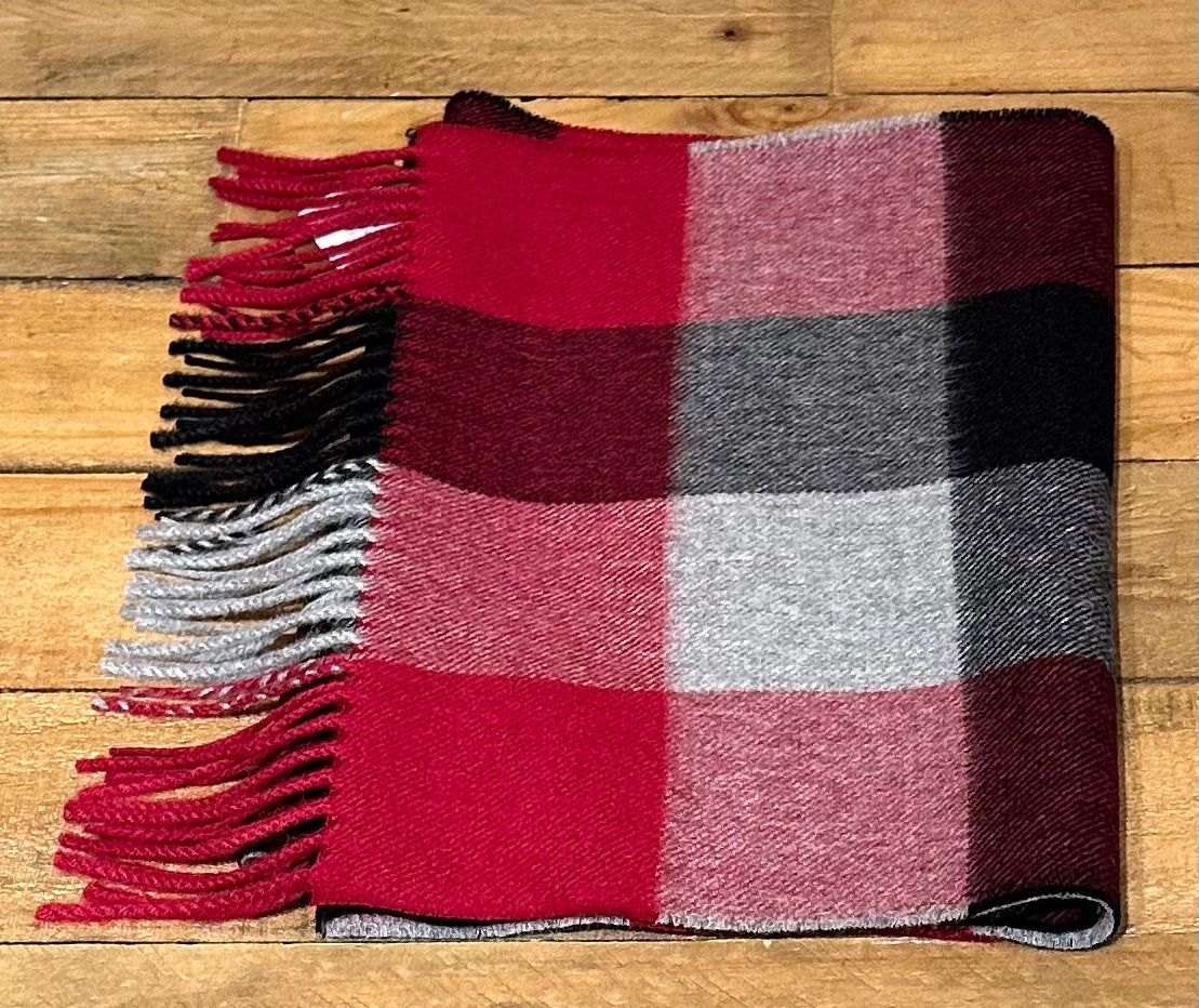 CA Alpaca Woven & Brushed Bfl Scarf