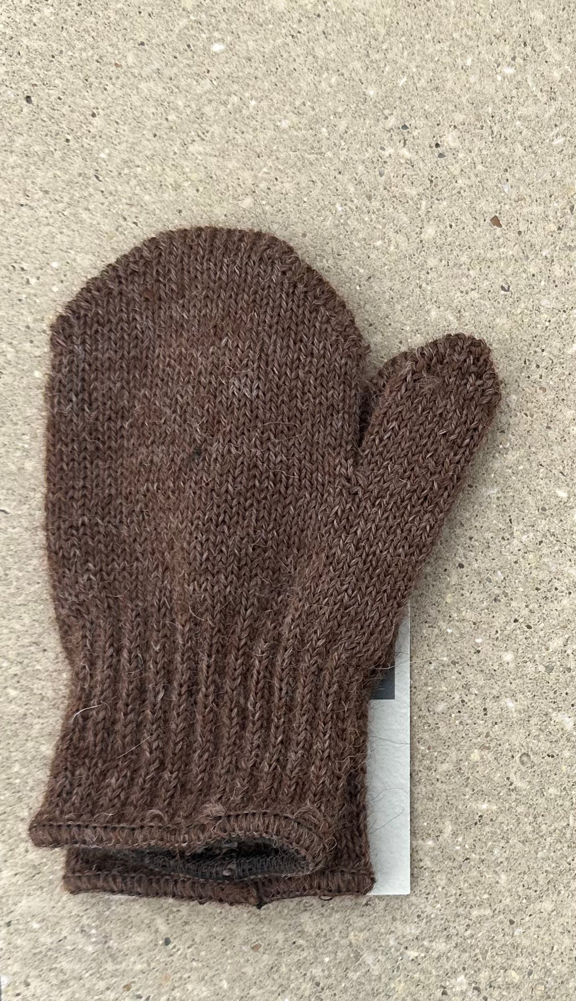 CAP Kid's Brown Alpaca Mittens