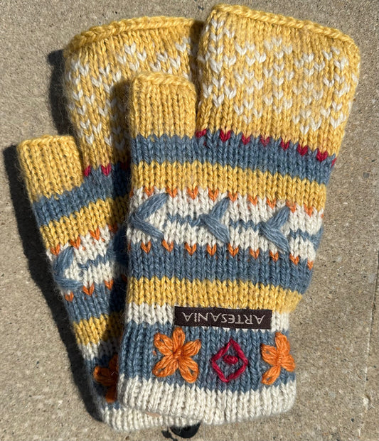 ART Alpaca Fingerless Gloves ST081G