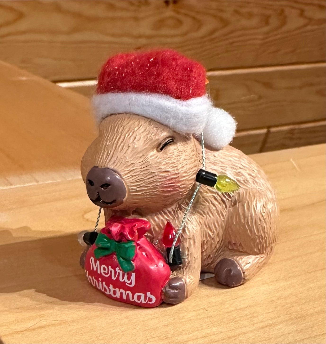 Ganz Christmas Capybara Figurine