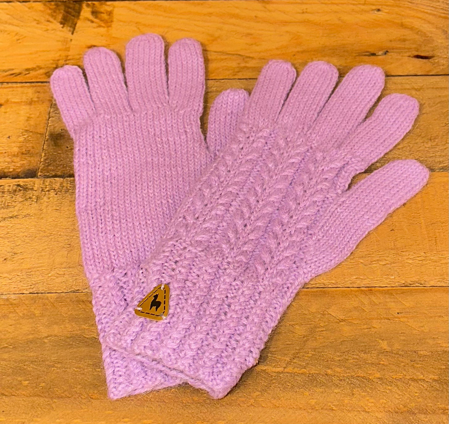 CA Herringbone Alpaca Gloves