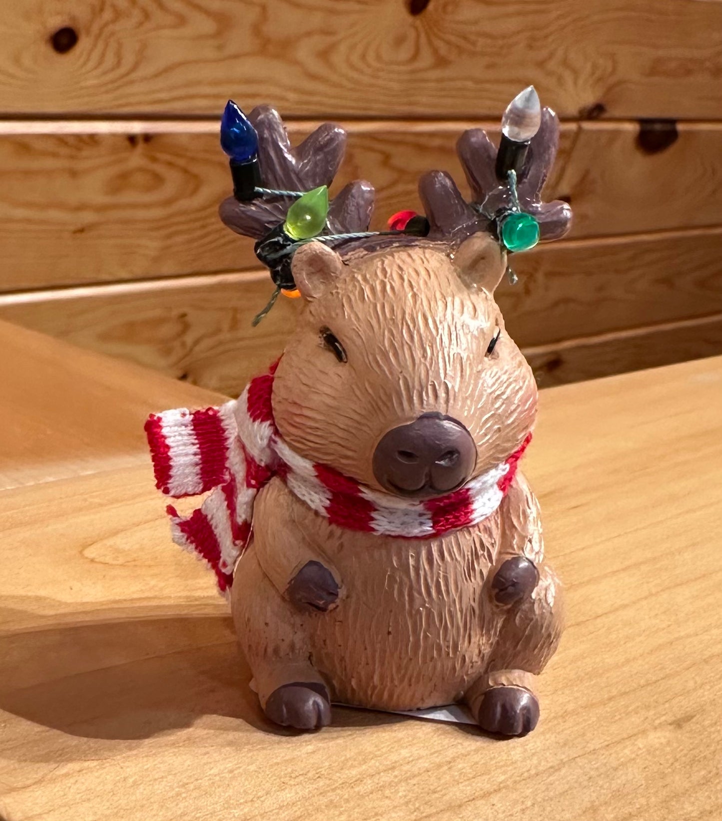 Ganz Christmas Capybara Figurine