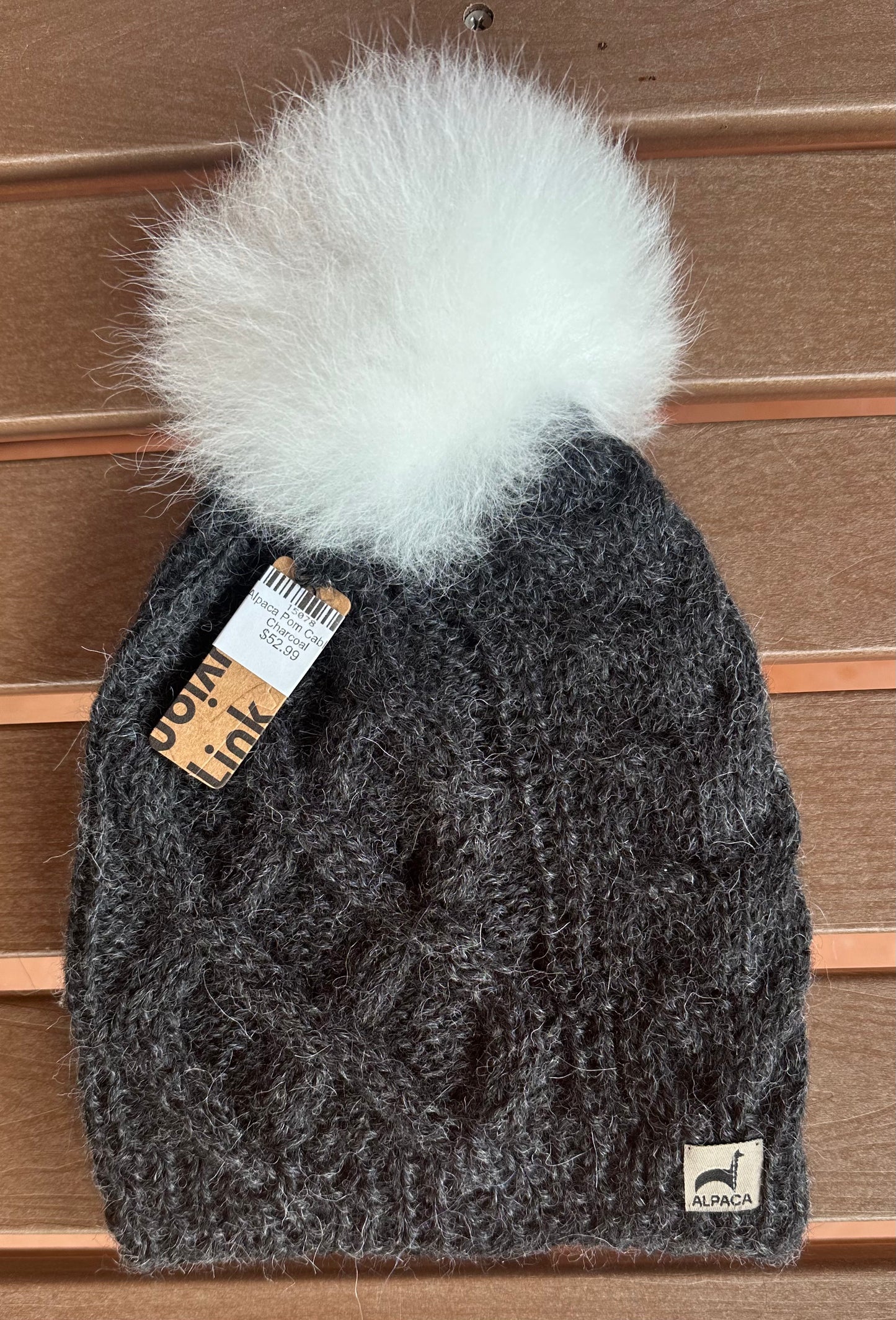 PL Alpaca Pom Cable Hat