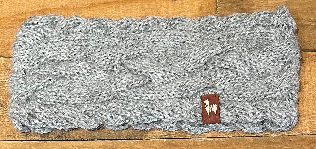 CA Alpaca Braided Knit Headband