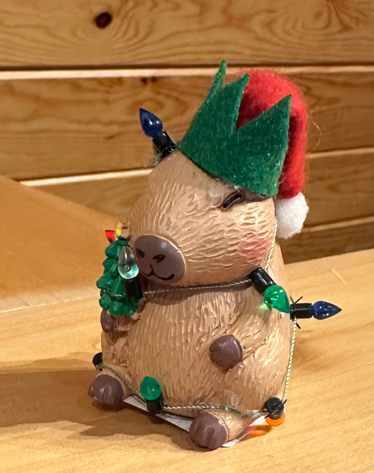 Ganz Christmas Capybara Figurine