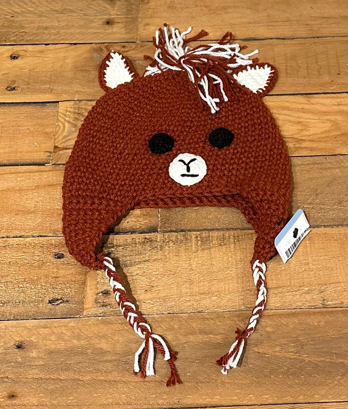 DAW Alpaca Kids Face Hat W/Tassels