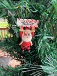 JDB Santa w/ Sign Overhead Ornament