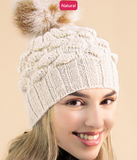 CA Priscilla Alpaca Fur Pom Hat