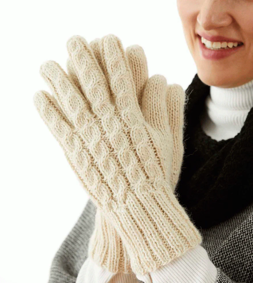 PL Trenza Cable Knit Gloves