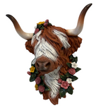 DL Highland Cow Flower Bust