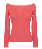 CA Alpaca Ribbed Stretch Knit Sweater