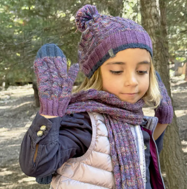 SHU Kid's Alpaca Braided Beanie Hat