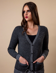 CA Striped Alpaca Cardigan
