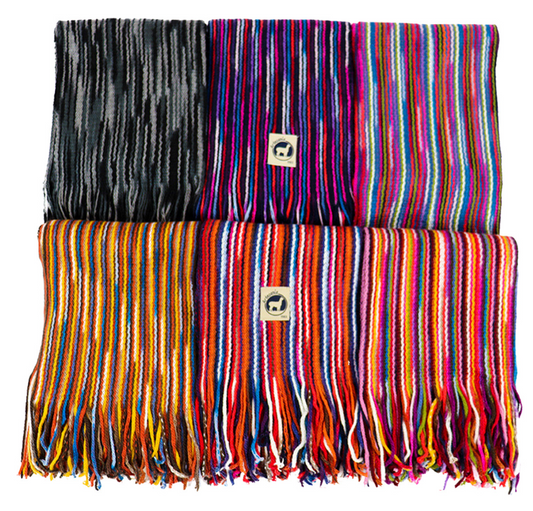 ART Mixed Colored Alpaca Scarves