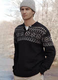 PL Men's Alpaca Print Sweater