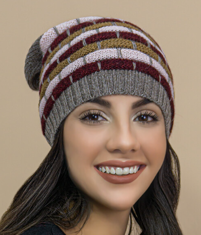 CA Justin Striped Alpaca Hat