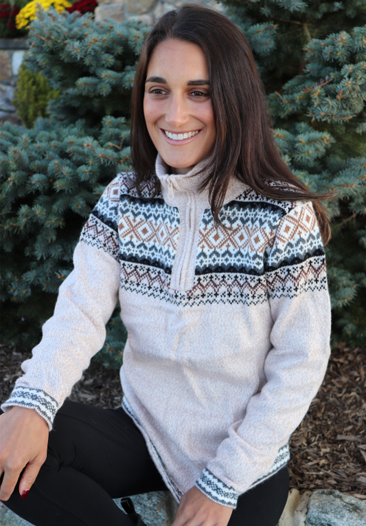 ART Women's Alpaca Quarter Zip WS134
