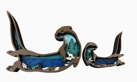 TWW Otter Family Shelf Sitter