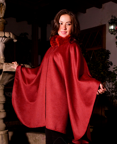 CA Baby Alpaca Fur Cape