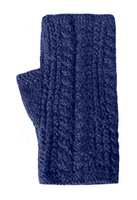 Alpaca Cable Fingerless Gloves