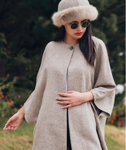 CA Royal Alpaca Poncho Cape