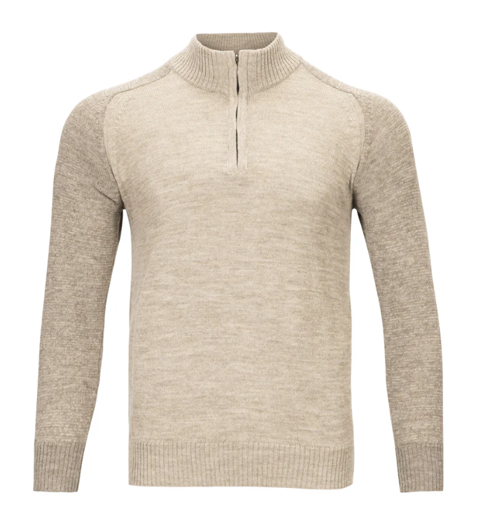 PL Men's York Half Zip Alpaca Sweater