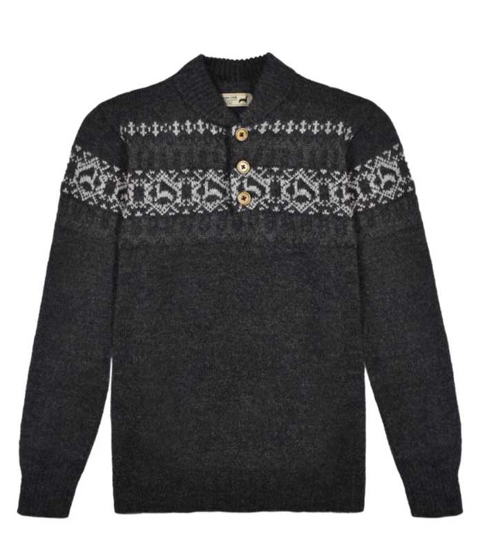 PL Men's Alpaca Print Sweater