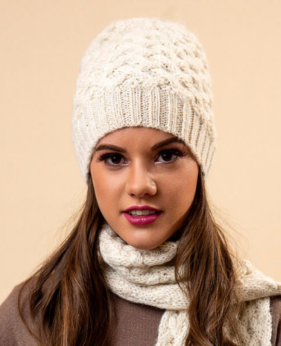 CA Shadow Cable Alpaca Hat