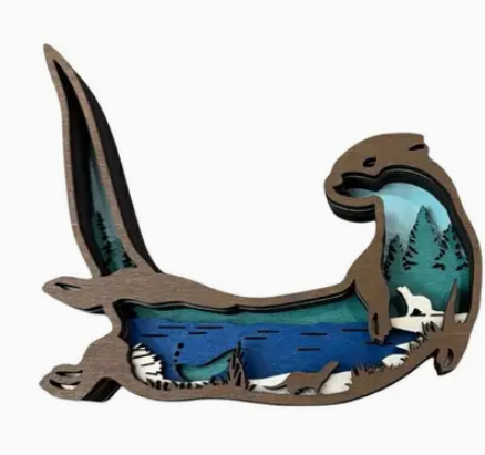 TWW Otter Family Shelf Sitter