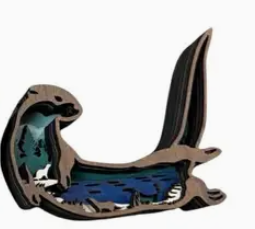 TWW Otter Family Shelf Sitter