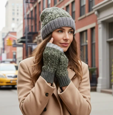 SHU Alpaca Braided Beanie