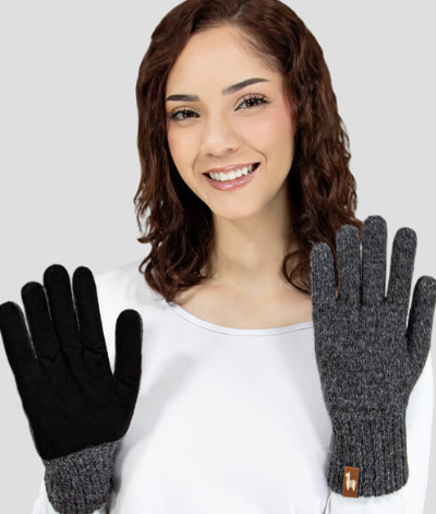 CA Alpaca Dbl Layer Driving Gloves