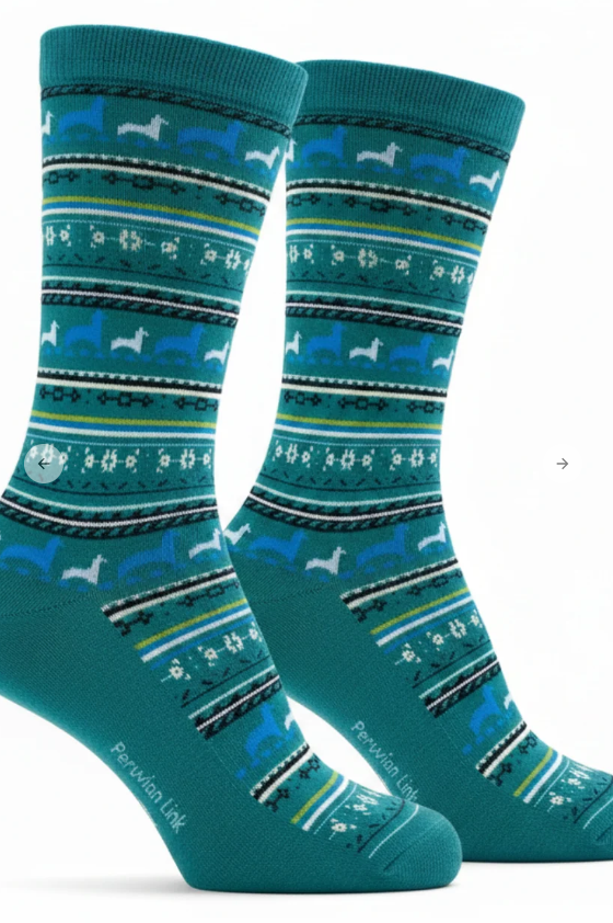 Baby Alpaca Print Crew Socks