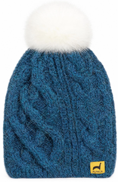 PL Alpaca Pom Cable Hat