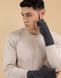 CA Alpaca Men's Fingerless Gloves