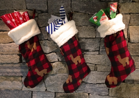 Lodge Plaid Alpaca Christmas Stocking