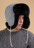 CA Baby Alpaca Fur Flap Hat