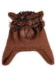 Kids Alpaca Hat with Alpaca Face