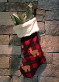 Lodge Plaid Alpaca Christmas Stocking