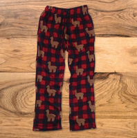 Fleece Plaid Alpaca Pants