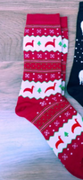 Christmas Print Alpaca Socks