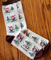 Christmas Print Alpaca Socks