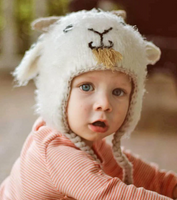 Goat Earflap Beanie Hat for Babies, Toddlers & Kids