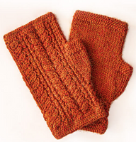 Alpaca Cable Fingerless Gloves