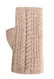 Alpaca Cable Fingerless Gloves